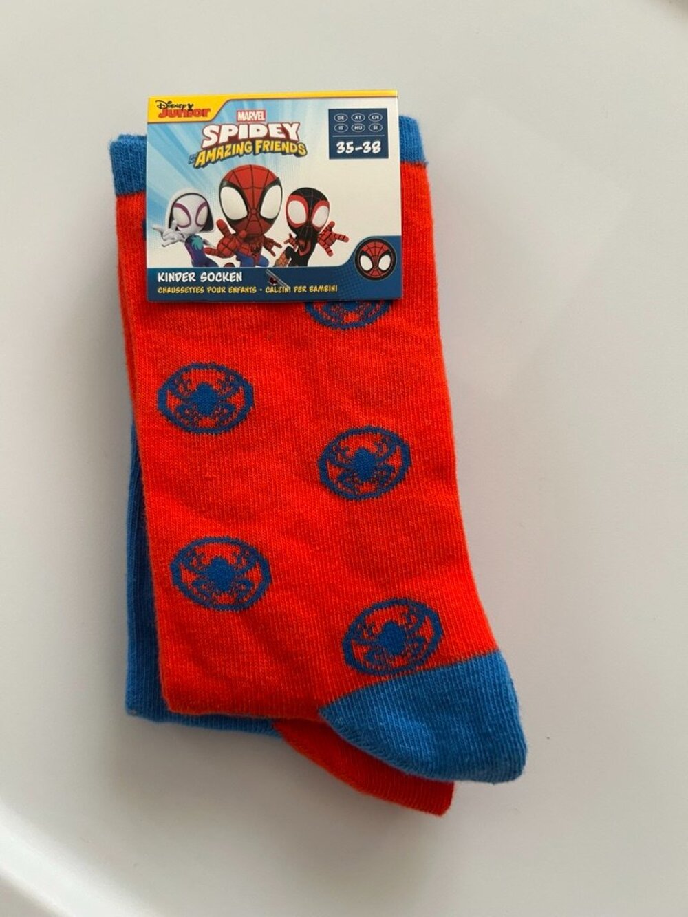 Marvel Spiderman Spidey amazing friends Socks Big kids EUR 35-38 (US Womens 5-7)